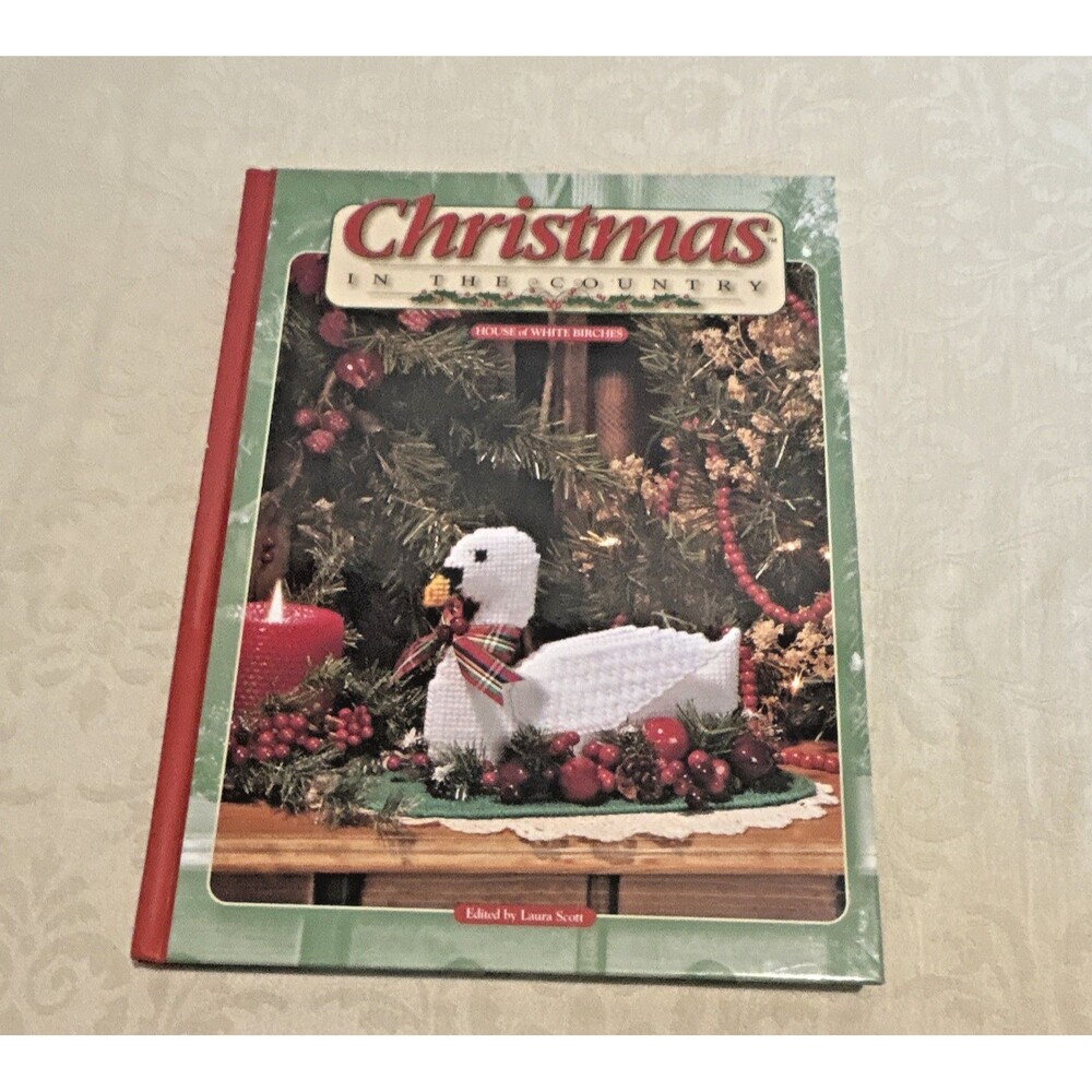 Vintage Christmas In The Country Craft Pattern Book House of White Birches 1990s